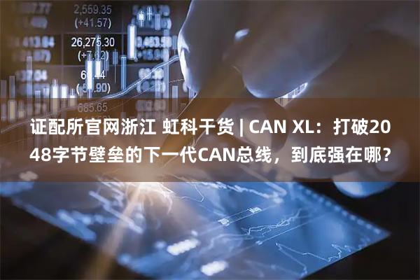 证配所官网浙江 虹科干货 | CAN XL：打破2048字节壁垒的下一代CAN总线，到底强在哪？